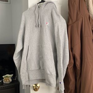 Grey Champion Hoodie - Size Medium